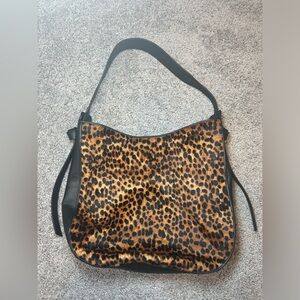JCREW LEOPARD HOBO BAG